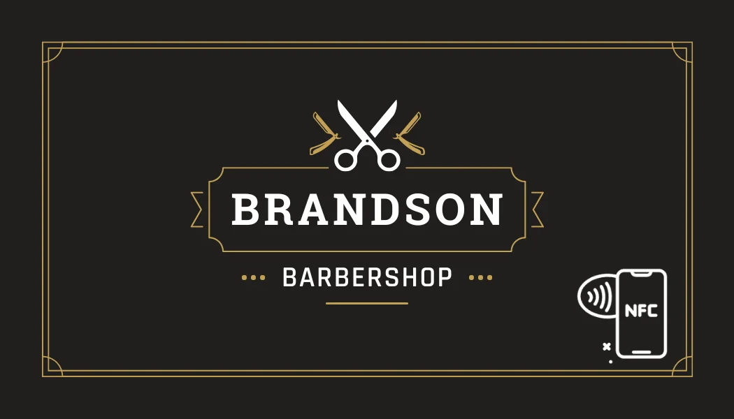 Brandson Barbershop Business Card